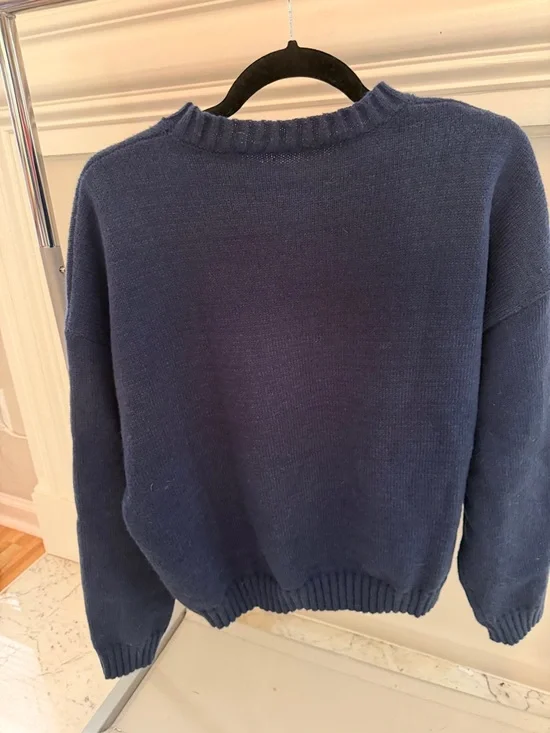 Blue Star Knit Sweater - Women's Crewneck - Picture 2 of 2